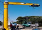 Jib crane 4 tons. with electric rotation 360°
